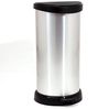 Curver 02150 ''Metallic's'' Abfallbehälter 40 Liter, metallic-silber Bild 1