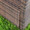Garten Relaxsessel in Braun Polyrattan Gartenmöbel Balkon Stuhl Sitzmöbel Bild 5