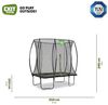 EXIT Trampolin Silhouette Rechteckig + Sicherheitsnetz 153x214 cm schwarz Bild 3