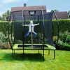 EXIT Trampolin Silhouette Rechteckig + Sicherheitsnetz 153x214 cm schwarz Bild 4