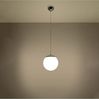 Pendelleuchte, Weiß, Chrom, Stahl, H 80 cm Bild 3