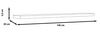 FORTE Duro Wandpaneel, Holzwerkstoff, Braun, 140 x 3,8 x 25 cm Bild 3