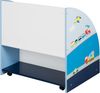 roba Kinderregal 'Rennfahrer' - Spielzeug- & Bücher-Regal - Spielregal fahrbar & drehbar - Blau Bild 4