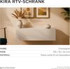 Platan Room Lowboard Kira, TV Schrank Fernsehschrank 105 / 140 / 210 / 280 cm breit Kaschmir Matt Bild 5