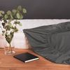 Blumtal® Basics Spannbettlaken 100x200 cm Jersey - Bettlaken 100x200 cm aus 100% Baumwolle - Oeko-TEX zertifiziertes Spannbetttuch 100x200 cm - Matratzenbezug 100x200 cm - Leintuch 100x200 cm - Anthrazit Bild 3