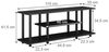 Lowboard Cesaro Schwarz 110 x 41.5 cm mit offenen Regalen Vicco Bild 3