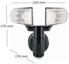 Schwaiger LED Außen-Wandleuchte LED220 011, Mit 3 Kontrollknöpfen (TIME, SENS und LUX), LED, weiß, mit Bewegungsmelder, batteriebetrieben Bild 3
