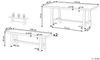 Gartentisch Set SCANIA Akazienholz 170x80x74 cm Weiß Bild 3