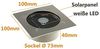 Solar LED Bodenstrahler, eckig 105x105x40mm, IP44, Edelstahl-Front Bild 2