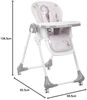 Kikkaboo Hochstuhl Sweet, Rückenlehne verstellbar, Becherfassung Tisch abnehmbar beige Bild 5