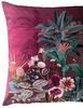 JACK Bettwäsche 135x200 cm, Tropische Flora Fauna Burgund, Mako-Satin, 2 teilig, Tropische Pflanzen und Tiere Bild 4