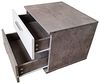 HTI-Living Nachtkommode Nachtschrank Beton Weiß mit 2 Schubladen Nina (Stück, 1 St, 1 Nachtschrank), Nachttisch Nachtkommode Nachtkonsole Bild 4