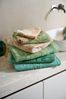 PiP Studio Handtuch Jasmin Jaquard Duschtuch green 70x140cm (1 Stück) bh, 100% Baumwolle (325901) Bild 4