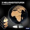 Globus mit 30 cm Durchmesser "STELLAR LIGHT TOUCH" schwarz/silber Bild 2