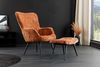 riess-ambiente Sessel SCANDINAVIA rostbraun/schwarz - Chenille Cremona, Metall, mit Armlehne (Einzelartikel, 1-St), gepolsteter Lesesessel - ideal für Wohn-, Gäste- & Schlafzimmer Bild 4