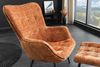 riess-ambiente Sessel SCANDINAVIA rostbraun/schwarz - Chenille Cremona, Metall, mit Armlehne (Einzelartikel, 1-St), gepolsteter Lesesessel - ideal für Wohn-, Gäste- & Schlafzimmer Bild 5
