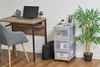 Iris Ohyama Kunststoff-Schubladenbox mit Rollen, 3 tiefen Schubladen, Grau, Griffe zum Ziehen, Für Schlafzimmer, Bad, Schule & Büro, BPA-frei, Schubladenschrank, Rollcontainer, A4 Drawer, DC-303 Bild 5