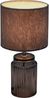 Pauleen Tischleuchte Classy Velvet max20W Grau/Rauchglas 230V Samt/Glas, Ein-/Ausschalter, ohne Leuchtmittel, E14, Ein-/Ausschalter Bild 5
