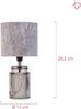 Pauleen Tischleuchte Classy Velvet max20W Grau/Rauchglas 230V Samt/Glas, Ein-/Ausschalter, ohne Leuchtmittel, E14, Ein-/Ausschalter Bild 4