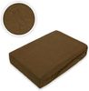 EXKLUSIV HEIMTEXTIL Frottee Spannbettlaken Premium 140 - 160 x 200 cm Schokobraun 80% Baumwolle 20% Polyester Öko - Tex Zertifiziert Bed-Sheet Bettlaken Spannbetttuch Bild 3