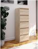 FORTE Chelsea Kommode, Holzwerkstoff, Beige, 41,8 x 128,1 x 42,2 cm Bild 2