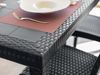 Dmora - Tisch im Freien Marte, Fester quadratischer Regal, Mehrzweck-Gartentisch in Rattan-Optik, 100% Made in Italy, 80x80h74 cm, Anthrazit Bild 4