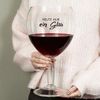 Herz & Heim Weinglas XXL mit Aufdruck - Riesen Weinglas als lustiges Geschenk & Deko, Glas, 3 Liter Fassungsvermögen Bild 3