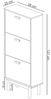 loft24 Schuhschrank Mason Schuhkipper mit 3 Klappen, Skandinavisches Design Bild 3