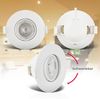 B.K.Licht - 5er Set LED Einbaustrahler 230V, schwenkbarer LED Strahler für das Badezimmer IP65, Deckenstrahler stufenlos dimmbar, Spots, Deckenspots, Badezimmerlampe, Weiß, 90x42 mm (DxH) Bild 3