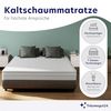 Träumegut24 AquaFlex 7-Zonen Matratze | H2&H3 | Ergonomische Kaltschaummatratze | Hypoallergen & Antibakteriell | Bezug abnehmbar & waschbar | Oeko-TEX® (140x200 cm, H2, 16 cm) Bild 3