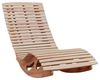 CHILLROI Gartenliege Ergonomische Schwungliege / Saunaliege aus Akazienholz, faltbar, Einzelmöbel, Biologisch geölt, ohne chemische Holzschutzmittel Bild 3