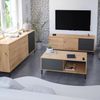 Habitdesign Couchtisch, Melamin Holz, Eiche Nodi und Anthrazit, Pequeña Bild 2
