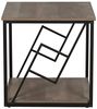 Beistelltisch dunkler Holzfarbton quadratisch 56x56 cm FORRES Bild 4