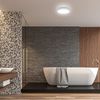 LED Deckenleuchte BAD 12W modern Deckenlampe silber IP44 Badezimmerlampe 4. 000K Bild 5