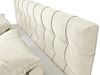 Boxspringbett >Oregon< Liegefläche 180x200 cm, H3/H4, in creme - 200x121x210cm (BxHxT) Bild 3