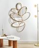 Wandspiegel DECIZE 113 cm 77 cm Metall Gold Bild 2