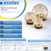 esotec LED Kugelleuchte Echtglas Leuchtkugeln GOLDEN BALLS D=15+12+10cm 3000K warmweiß 102088 Bild 3