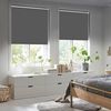 Verdunklungsrollo ohne Bohren Rollos für Fenster B60 x H170 cm (Stoffbreite 55cm) Dunkelgrau Thermo Rollo Klemmfix Verdunkelungsrollo Seitenzugrollo Sicht-und Sonnenschutz Wandmontage Bild 5
