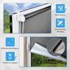 Verdunklungsrollo ohne Bohren Rollos für Fenster B60 x H170 cm (Stoffbreite 55cm) Dunkelgrau Thermo Rollo Klemmfix Verdunkelungsrollo Seitenzugrollo Sicht-und Sonnenschutz Wandmontage Bild 3