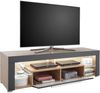 GOAL TV-Lowboard in Artisan Eiche Optik, Grau mit LED-Beleuchtung - hochwertiges TV-Board mit viel Stauraum für Ihr Wohnzimmer - 153 x 44 x 44 cm (B/H/T) Bild 2