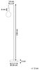 'Savena' Stehlampe inkl. Kabel mit Schalter, Metall gold, 140 cm Bild 3