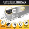 Loco Bird Wand-Magnet Messer-Leiste 40cm Edelstahl - selbstklebend mit 3M VHB Klebeband (1tlg), Magnetische Messerleiste für Küche / Werkzeug - Wandmontage, bohrfrei Bild 3