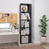 vidaXL Bücherregal/Raumteiler Schwarz 45x24x159 cm Holzwerkstoff 800109 Bild 2