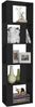 vidaXL Bücherregal/Raumteiler Schwarz 45x24x159 cm Holzwerkstoff 800109 Bild 4