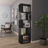 vidaXL Bücherregal/Raumteiler Schwarz 45x24x159 cm Holzwerkstoff 800109 Bild 5