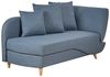 Chaiselongue Leinenoptik dunkelblau mit Bettkasten rechtsseitig MERI II Bild 4