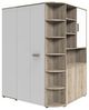 Eckkleiderschrank >Canton< in San Remo Eiche - 124x199x148cm (BxHxT) Bild 3