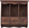 DESIGN DELIGHTS Wandregal WANDREGAL "BELLE", Mahagoni Holz, 62 cm, Küchenregal mit Schubladen Bild 3
