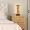Brilliant LED Tischleuchte 50cm Brilliant Tischlampe LED Tischlampe schwarz/holz, Aluminium/Metall/Holz, Dekolampe Holz mit Kabel, Deko Tischlampe, Modern Lamp, Wood Desk Lamp, 1x LED Integriert Bild 3