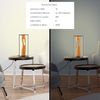 Brilliant LED Tischleuchte 50cm Brilliant Tischlampe LED Tischlampe schwarz/holz, Aluminium/Metall/Holz, Dekolampe Holz mit Kabel, Deko Tischlampe, Modern Lamp, Wood Desk Lamp, 1x LED Integriert Bild 5